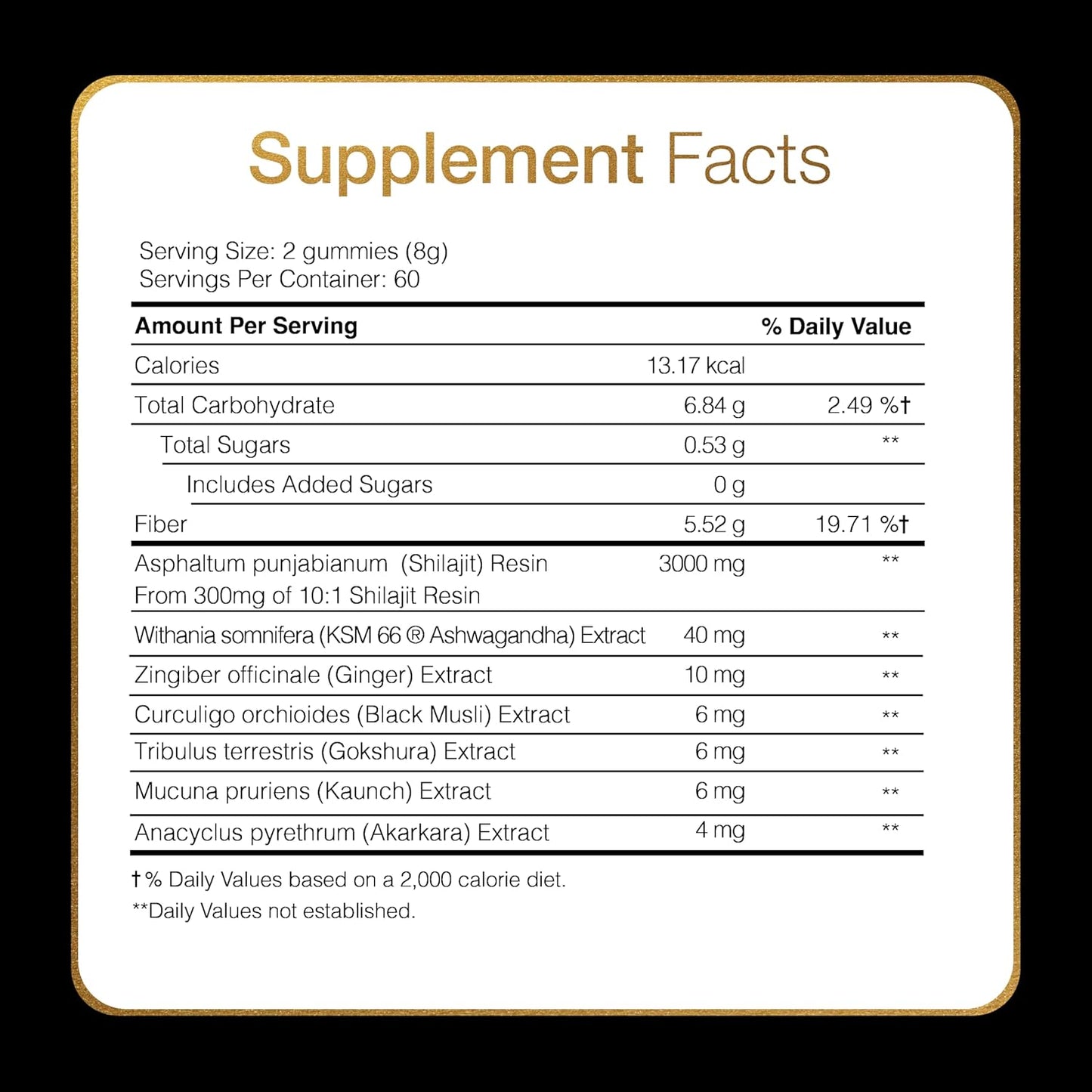 Pure Himalayan Shilajit Gummies ~ Natural Energy & Stamina in Every Bite~