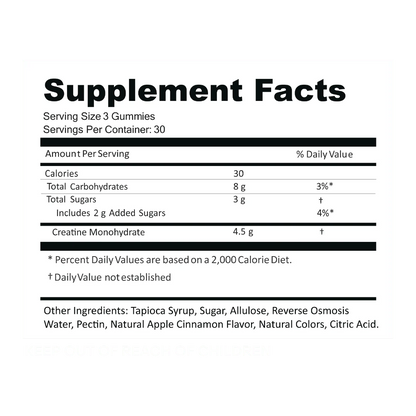 Creatine Monohydrate Gummies ~ Build strength and boost performance with ease~