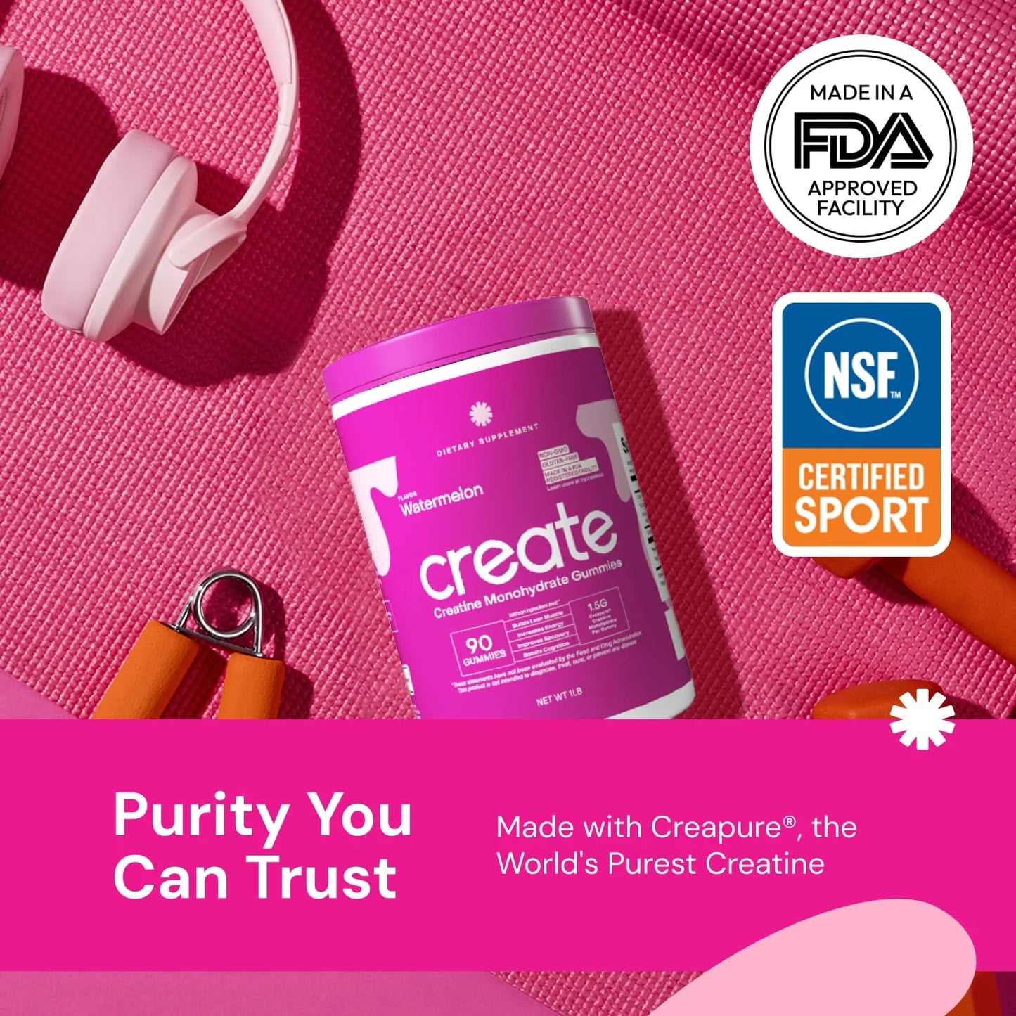 Creatine Monohydrate Gummies ~ Build strength and boost performance with ease~