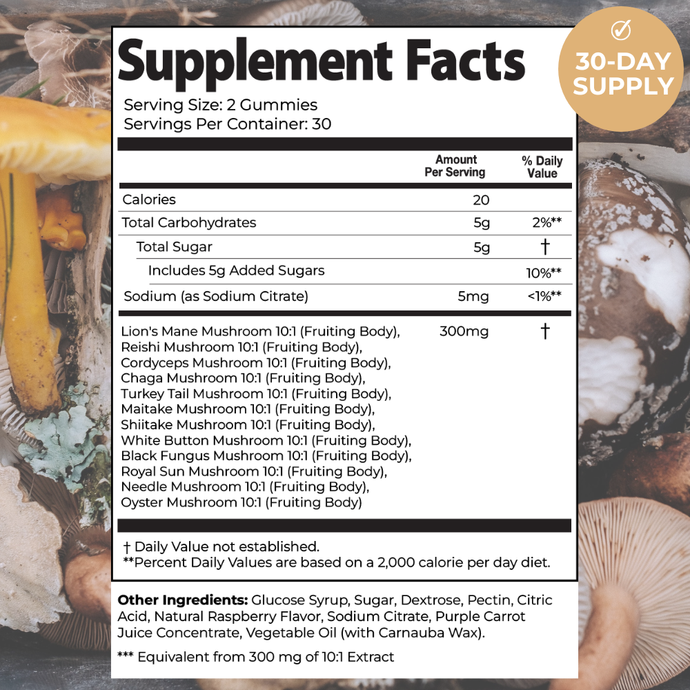 Super Mushroom Daily Gummies™